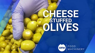 Olive Pitting And Stuffing By Cheese Injection Línea De Relleno De Aceitunas Con Queso