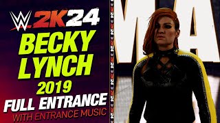 BECKY LYNCH 19 WWE 2K24 ENTRANCE - #WWE2K24 BECKY LYNCH 19 ENTRANCE THEME