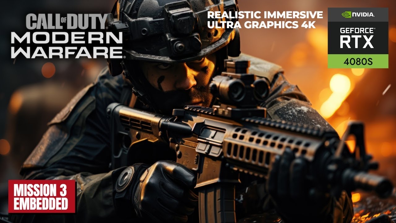 CALL OF DUTY MODERN WARFARE REALISTIC IMMERSIVE ULTRA GRAPHICS MISSION ...