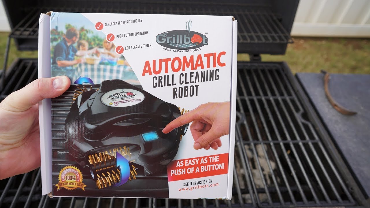 Grillbot Automatic Grill Cleaning Robot (Black Grillbot  
