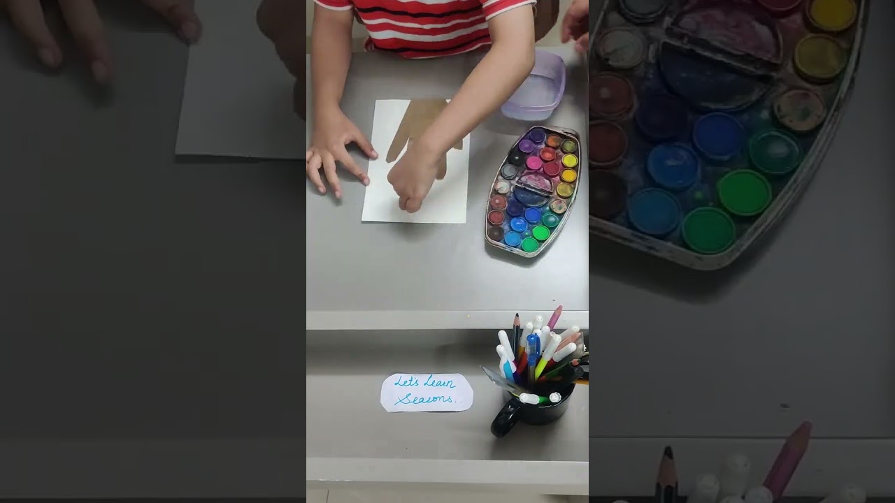 Seasons DIY craft activity for kids | Hand art for kids