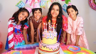 Shfa celebrates her 11th birthday with friends