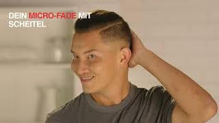 Micro-Fade Mit Scheitel