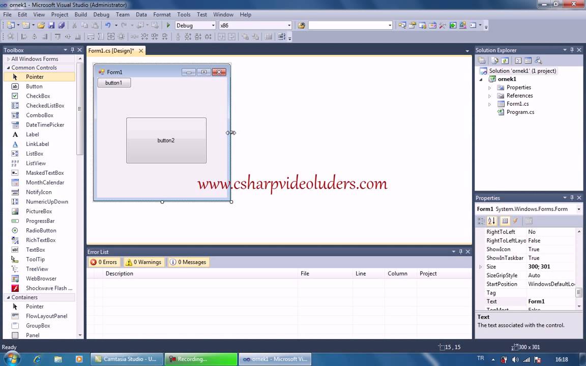 001 Microsoft Visual Studio 2010 Genel Yapısı Ders 1 - YouTube