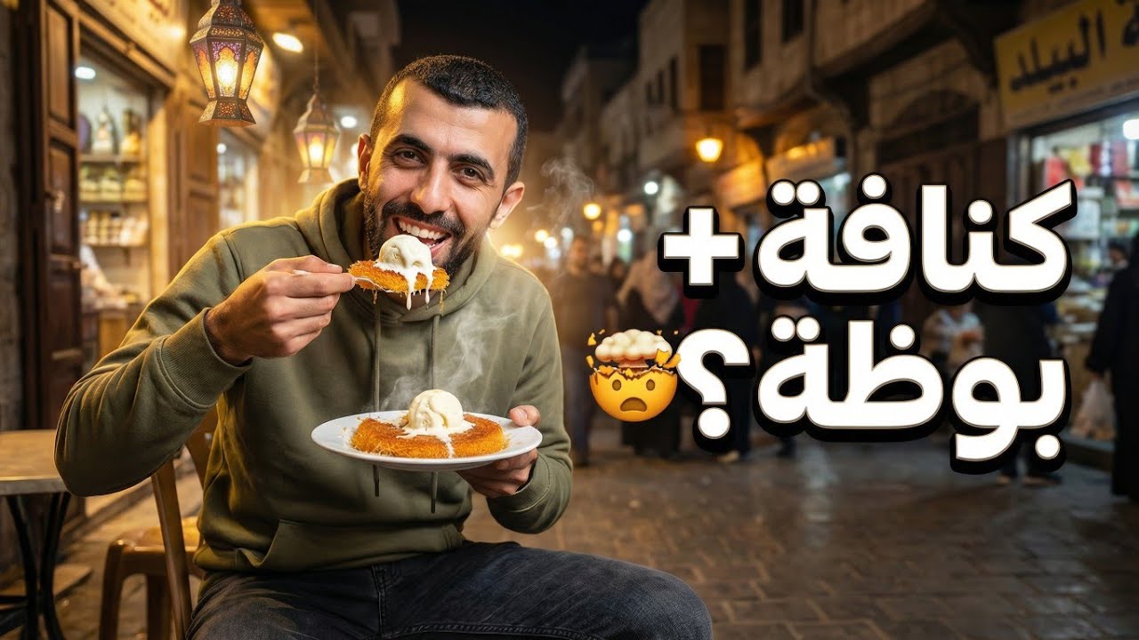 🔥😱 تجربة تريند الكنافة + البوظة في وسط البلد عمان 🇯🇴 | ألذ ميكس ممكن تجربوه!