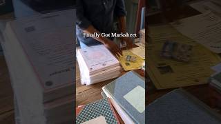 Day 200(2): Got Graduation Marksheet #vlogs #shorts