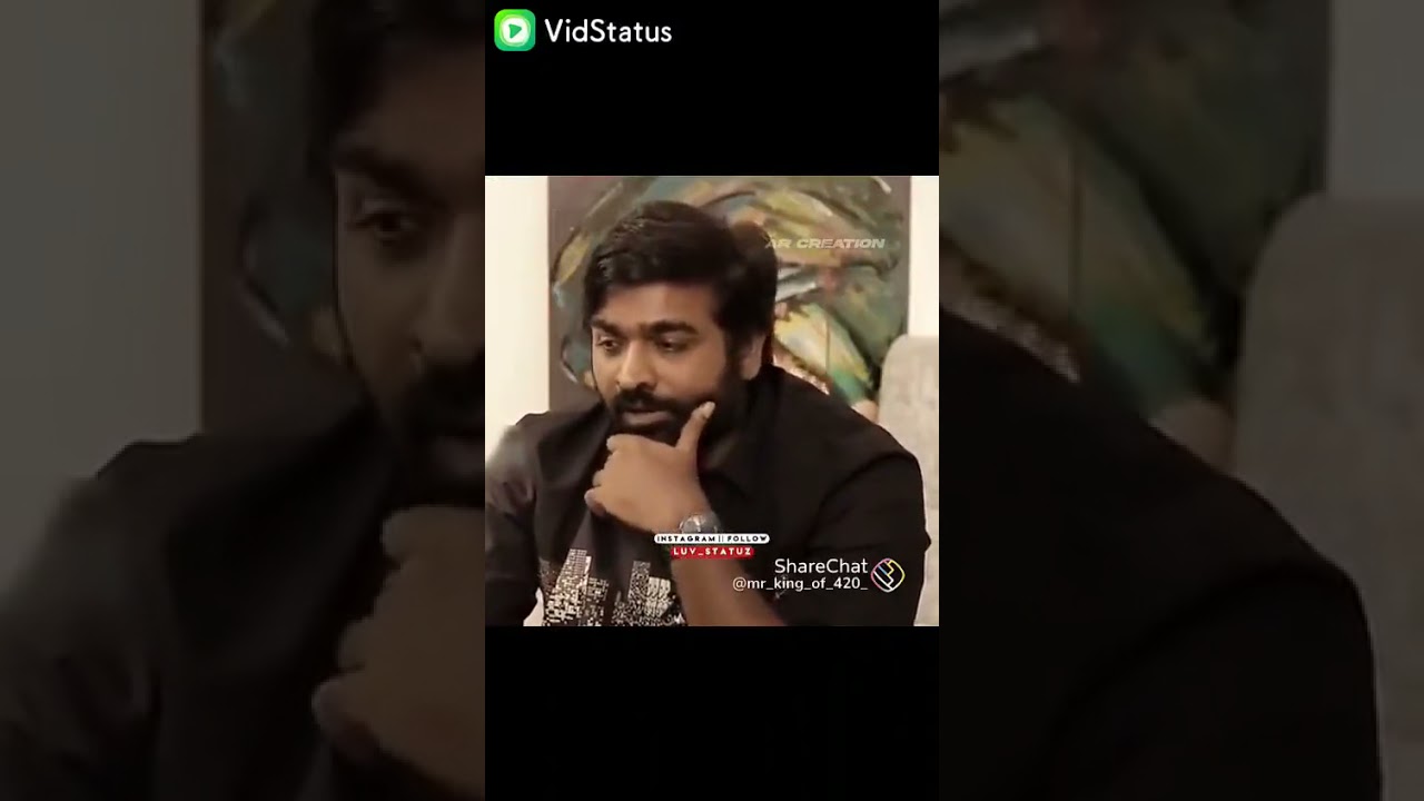 vijay sethupathi sad video of life - YouTube