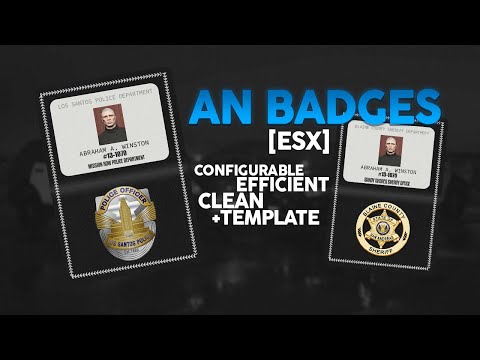 ESX Police Badges FiveM script preview