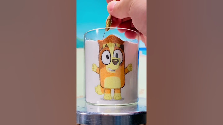 Bingo Sand Art 🧡🏝️ | Bluey  #ytshorts
