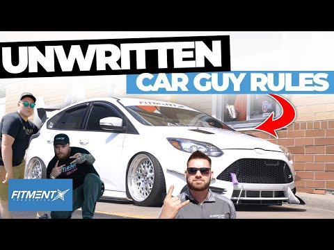 Unwritten Car Guy Rules