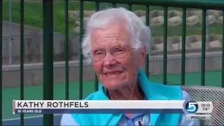 91 year-old tennis player says tennis is her life