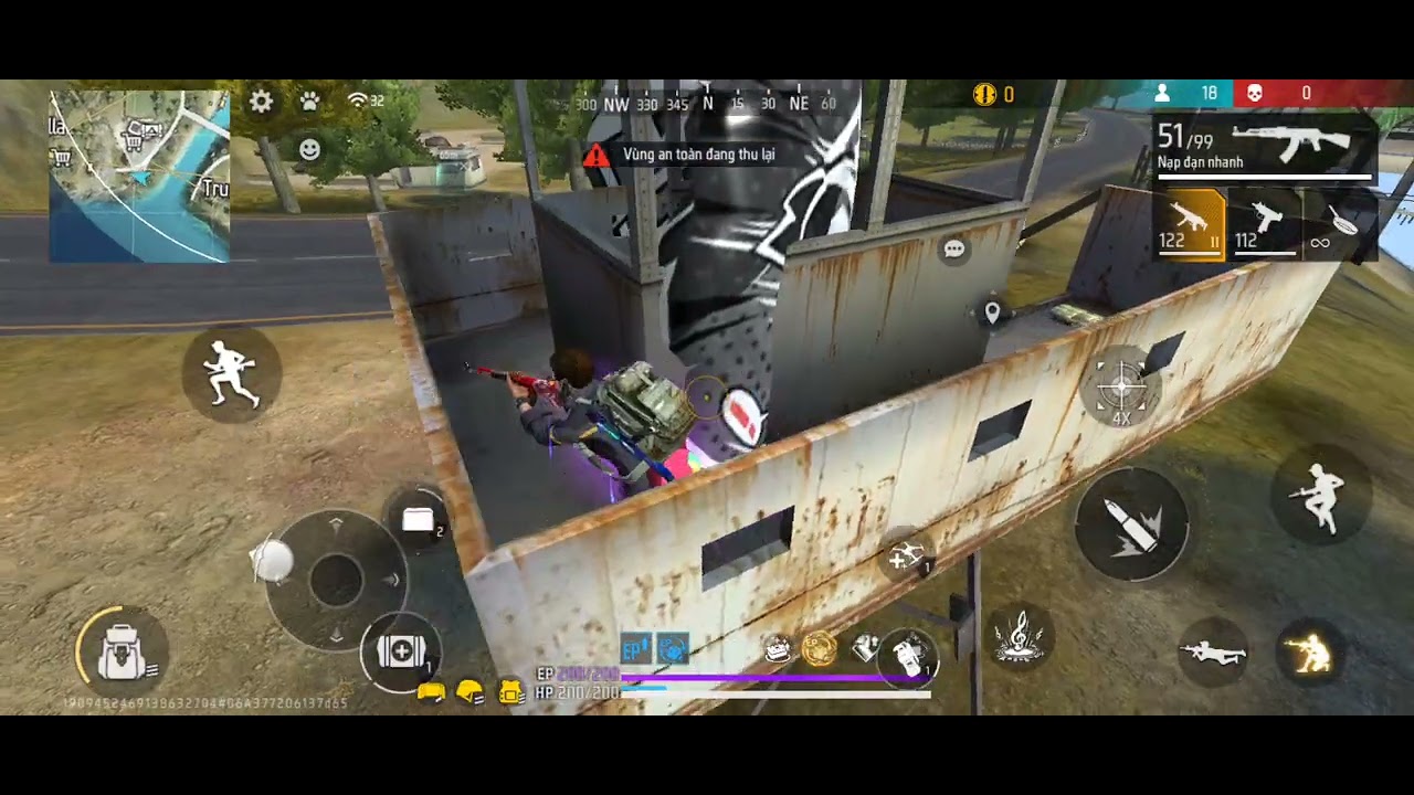 Free fire đấu rank xếp hạng p224 (s44)