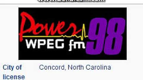 WPEG 97.9 Power 98 Concord, NC TOTH ID at 3:00 a.m. 7/20/2014
