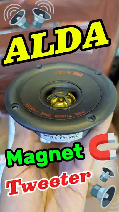 ALDA Magnet Tweeter 🔊 Best Tweeter Speaker?🔥#alda #tweeter #soundsystem