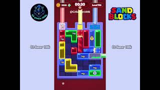 Sand Blocks: Drop Puzzle Level 194 walkthrough gameplay Solution easy 