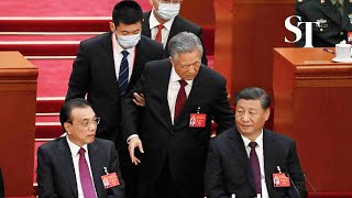 China’s ex-president Hu Jintao unexpectedly escorted out of Communist Party Congress