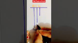 Celebrity Full Form of ALG | Meaning of ALG | ALG | #shortsfeed #shorts #alg #fullforms #ytshorts #meaning #yt Profile
