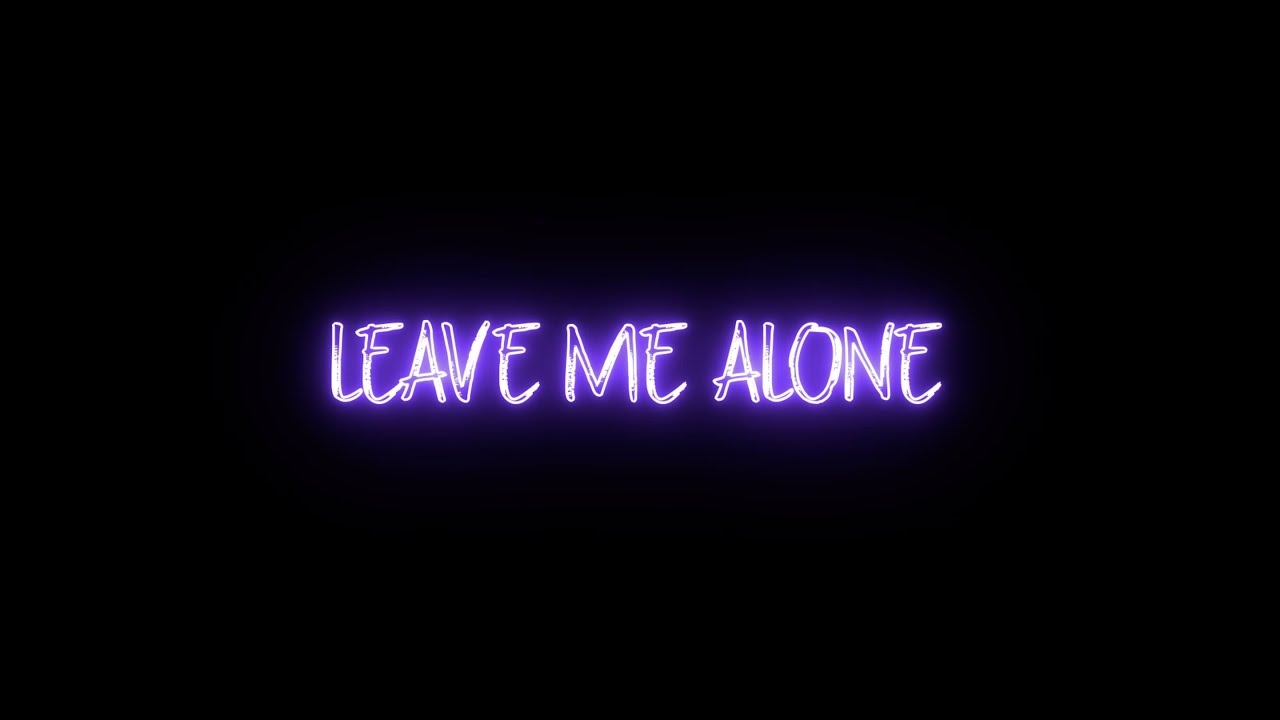 leave me alone sign