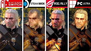 The Witcher 3 Wild Hunt | Switch vs Steam Deck vs ROG Ally vs PC Ultra