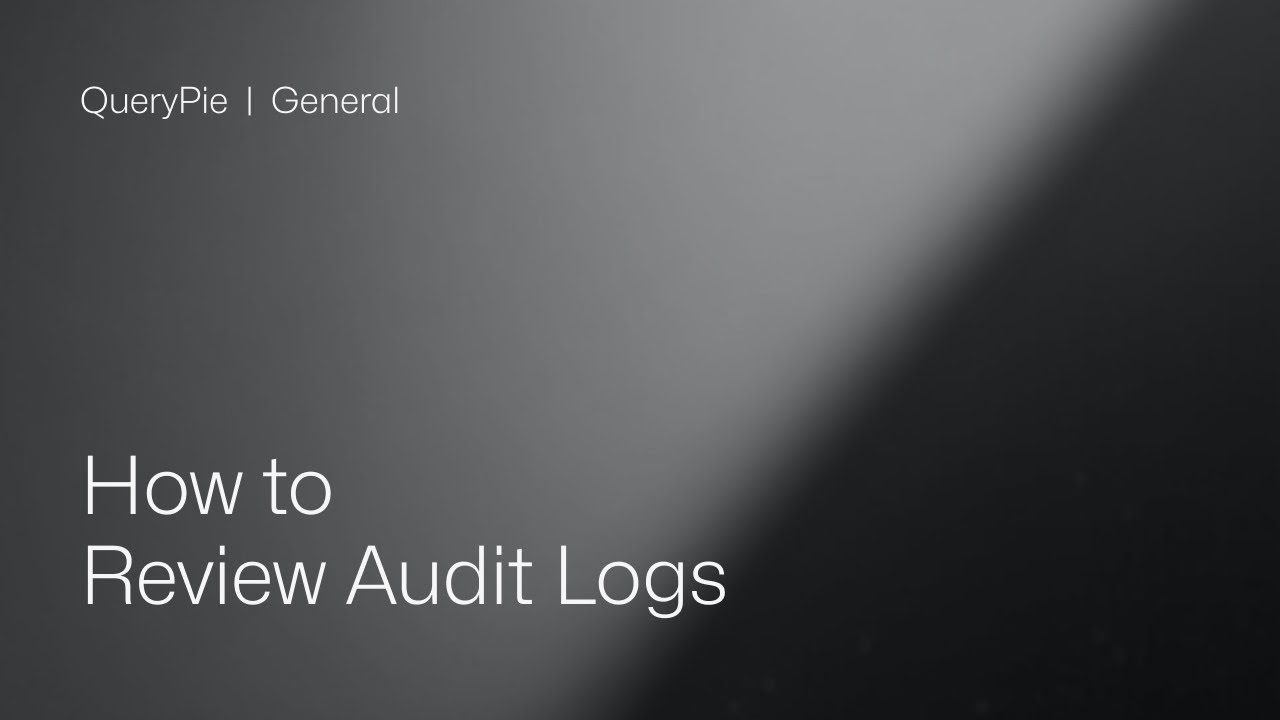 [General] How to Review Audit Logs - YouTube