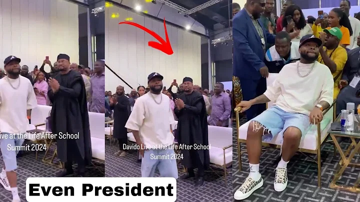 Even President, Moment Everyone Stand to Welcome Davido at After School Summit 2024