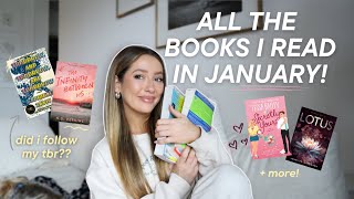 Every book i read in January &amp; what i rated them! ⭐ (did i stick to my tbr??)