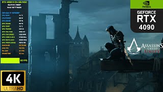 Assassin's Creed Unity - RTX 4090 D Max Settings 4K Gameplay Benchmark(freeroaming)