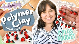 ✨🍓NEW COLLECTION🍓✨Polymer Clay Small Business, Charm Bar Unboxing, Market Reveal, New Products, BTS🥰