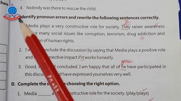 English K 9 Lecture#8  Unit#3 Media and its Impacts Exercise