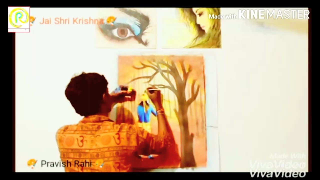 Lord Krishna || water colour painting || by ||artist-Pravish Rahi