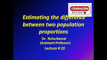 Estimating the difference between two population proportions