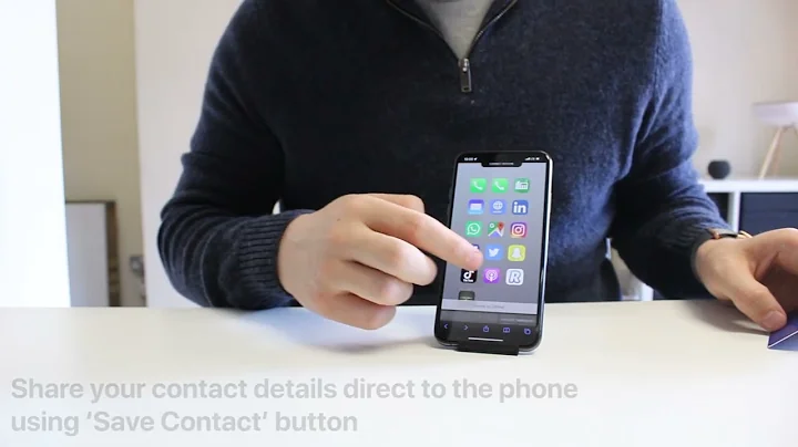 TAPiTAG Blue & Silver print | Digital Business Card | NFC & QR