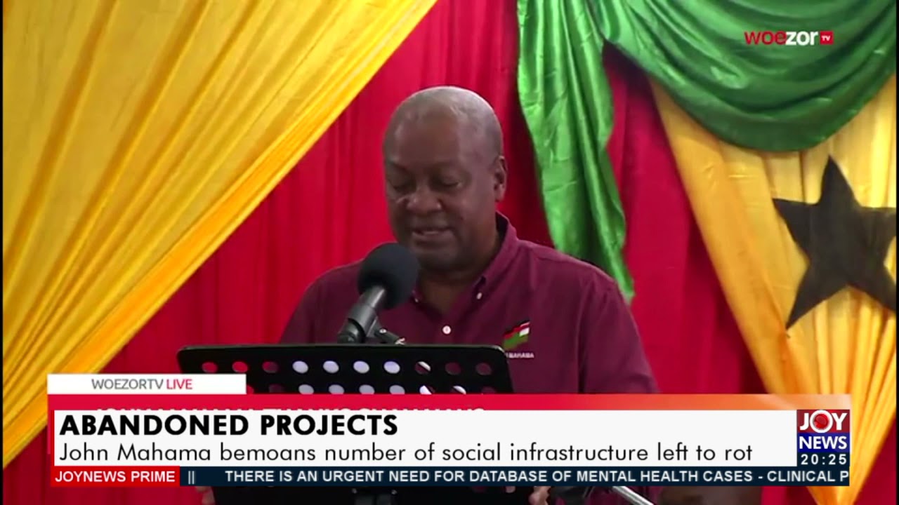 Abandoned Projects: John Mahama bemoans number of social infrastructure left to rot- (12-10-21)