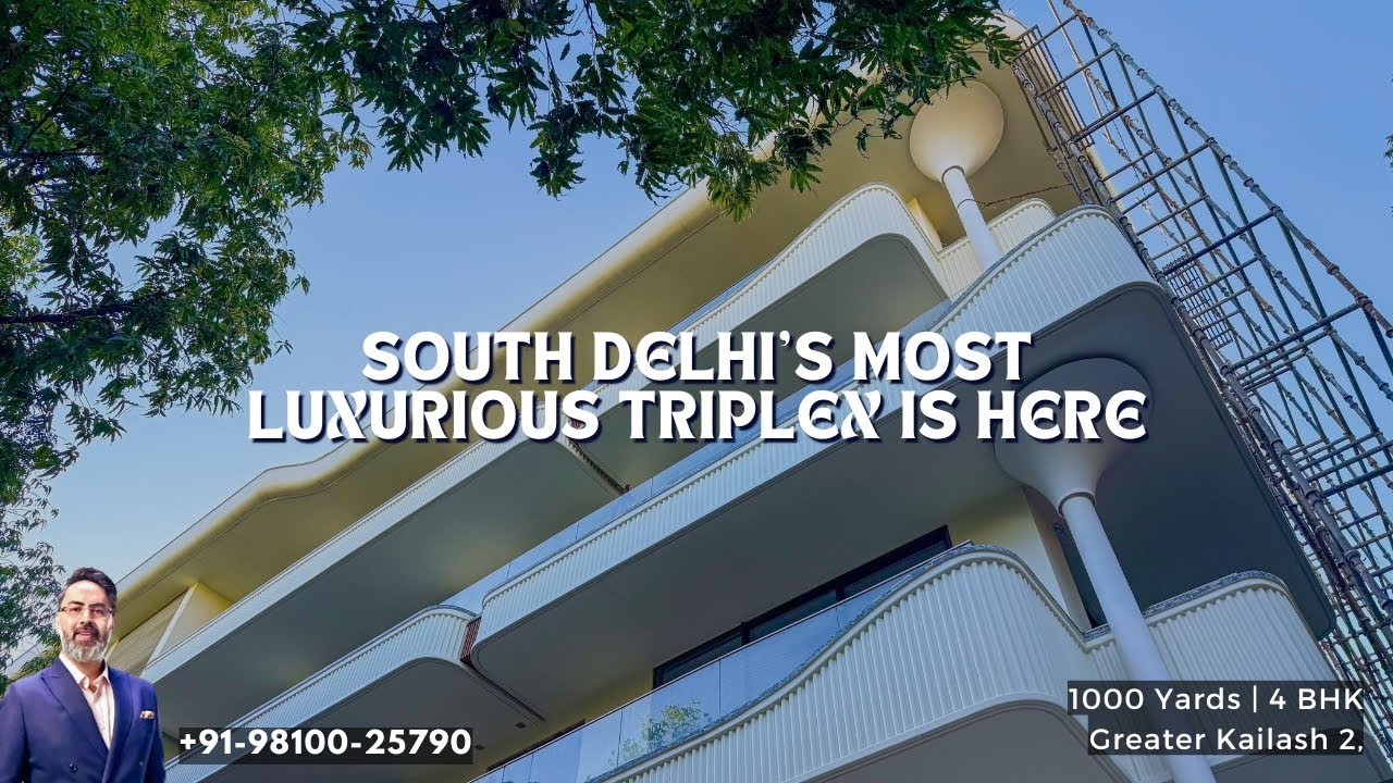 MOST PREMIUM LUXURY TRIPLEX IN SOUTH DELHI | Swimming Pool, Terrace & Middle Eastern Design in GK-2