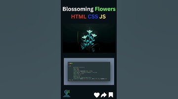 Blossoming Flowers using HTML , CSS , JS, | Learn New Things