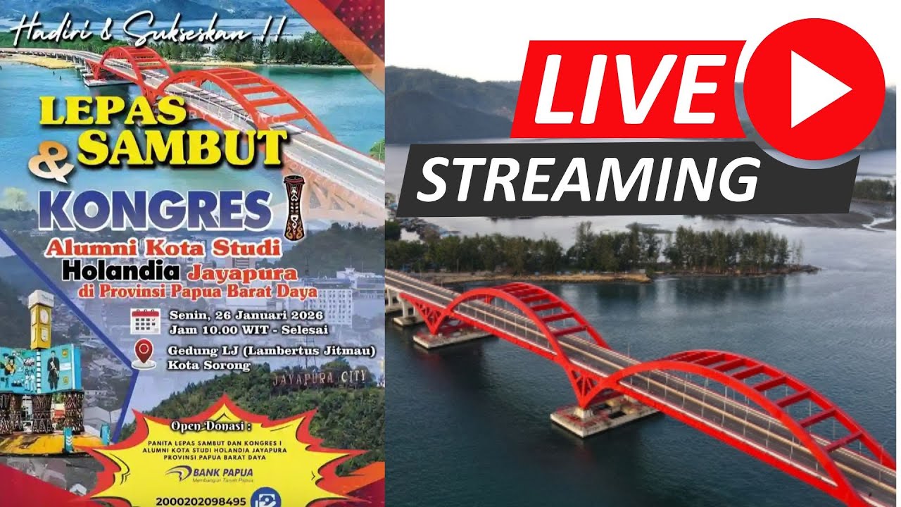 LEPAS SAMBUT & KONGRES I ALUMNI HOLANDIA JAYAPURA PAPUA BARAT DAYA