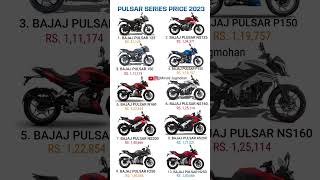 2023 Bajaj Pulsar All Bikes Price List | #shorts #minutejagmohan screenshot 2