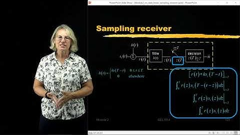 GEL7114 - Module 2.9 - Equivalence of the Matched Filter and Correlator