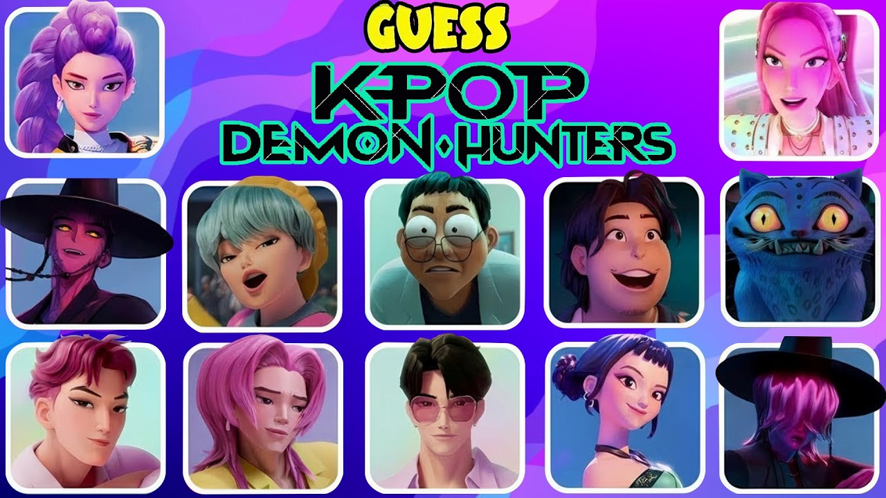 Guess KPop Demon Hunters Movie Character 2025 by Song & Voice 🎙️🎵🔥 Huntrix, Saja Boys, Soda Pop