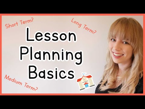 Lesson Planning: The Basics | How To Plan A Lesson | Short, Medium U0026 Long Term