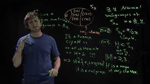 Group Theory, lecture 3.4: Normal subgroups of S4