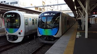 西武40000系 40102F 所沢駅到着＆発車 '19.01.30