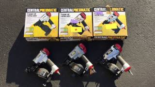 Comparison of 3 Harbor Freight Central Pneumatic Roofing Nailers by Erik Asquith 15,251 views 7 years ago 3 minutes, 8 seconds