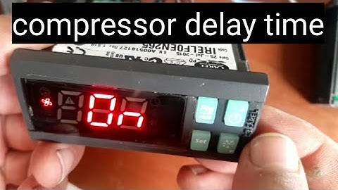 compressor delay time in carel controller