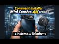 Comment Installer Mini Caméra 4K Linklemo sur Téléphone, Comment Connecté Caméra sans Wifi #camera