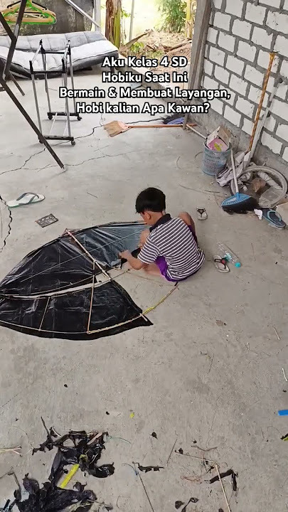 Membuat Layangan Gampangan #layangan #gapangan #pegon #shorts
