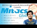 Mitacs research internship at canada  experience sharing  mitacs canada