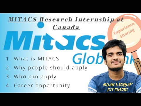 MITACS Research Internship at Canada | Experience Sharing | MITACS Canada