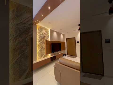 3BHK Interior - My Nest Interiors & Constructions #interiordesign #tvunitdesign