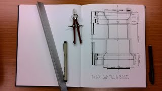 How to Draw the Doric Column Base